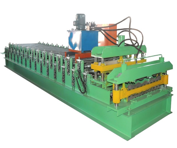 828 glazed tile 988  corrugated tile dobule layer roll forming machine