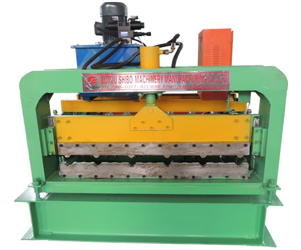 Trapezoid sheet crimping machine